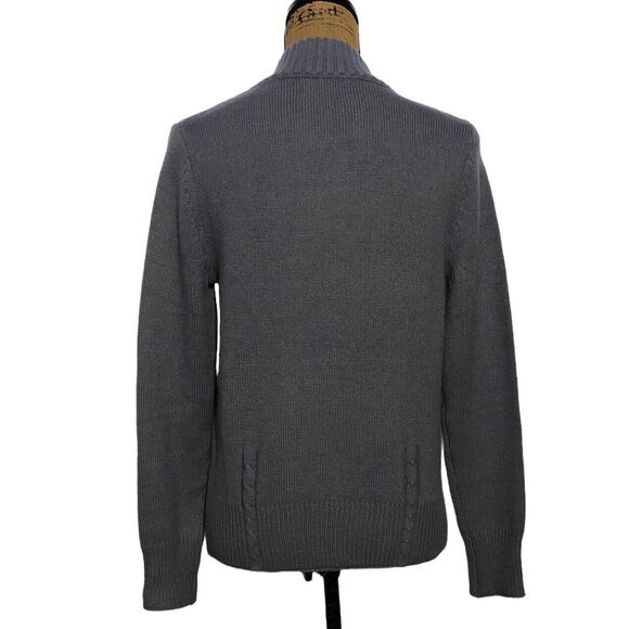 Kancy Kole S Cardigan Sweater Gray Blue Long Sl Soft Button Down Small Pockets - Picture 4 of 8